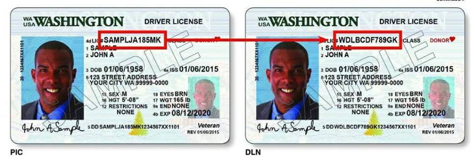 new washington drivers license format 2019